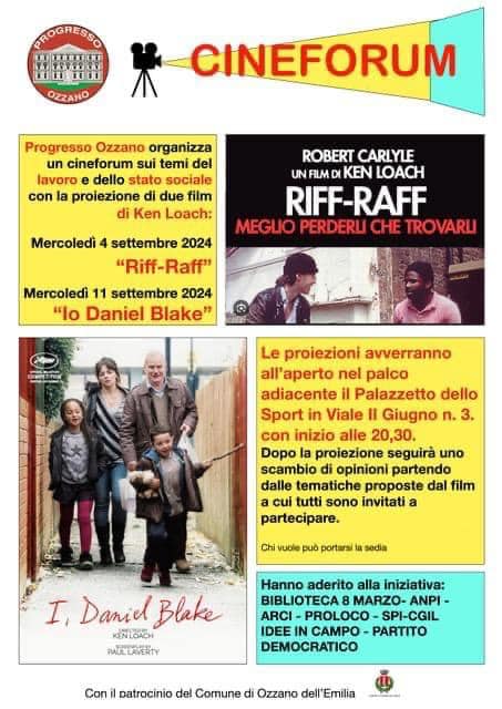 Film al parco di Villa Maccaferri: proiezione di "I, Daniel Blake" di Ken Loach