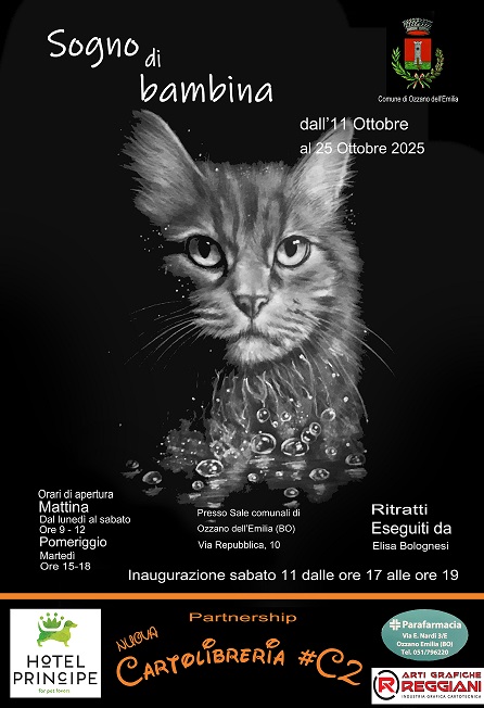 locandina mostra "Sogno di bambina" di Elisa Bolognesi