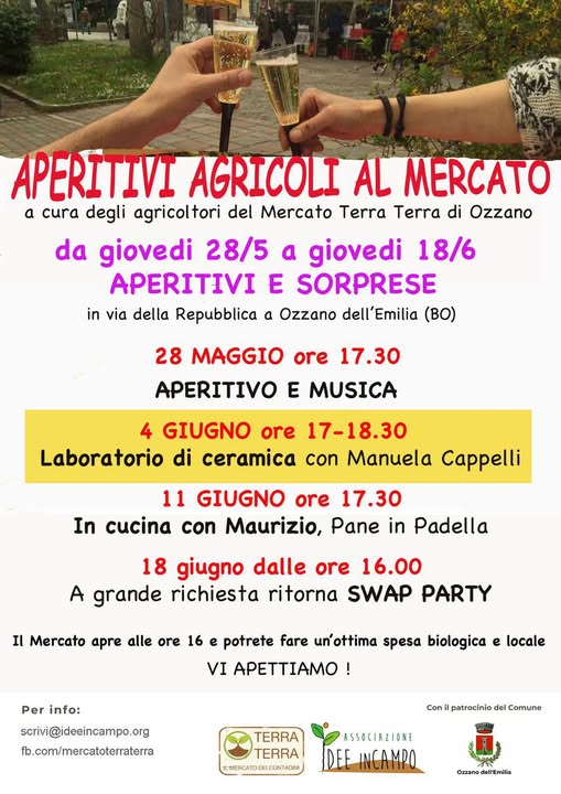 Aperitivi agricoli e sorprese al Mercato Terra-Terra