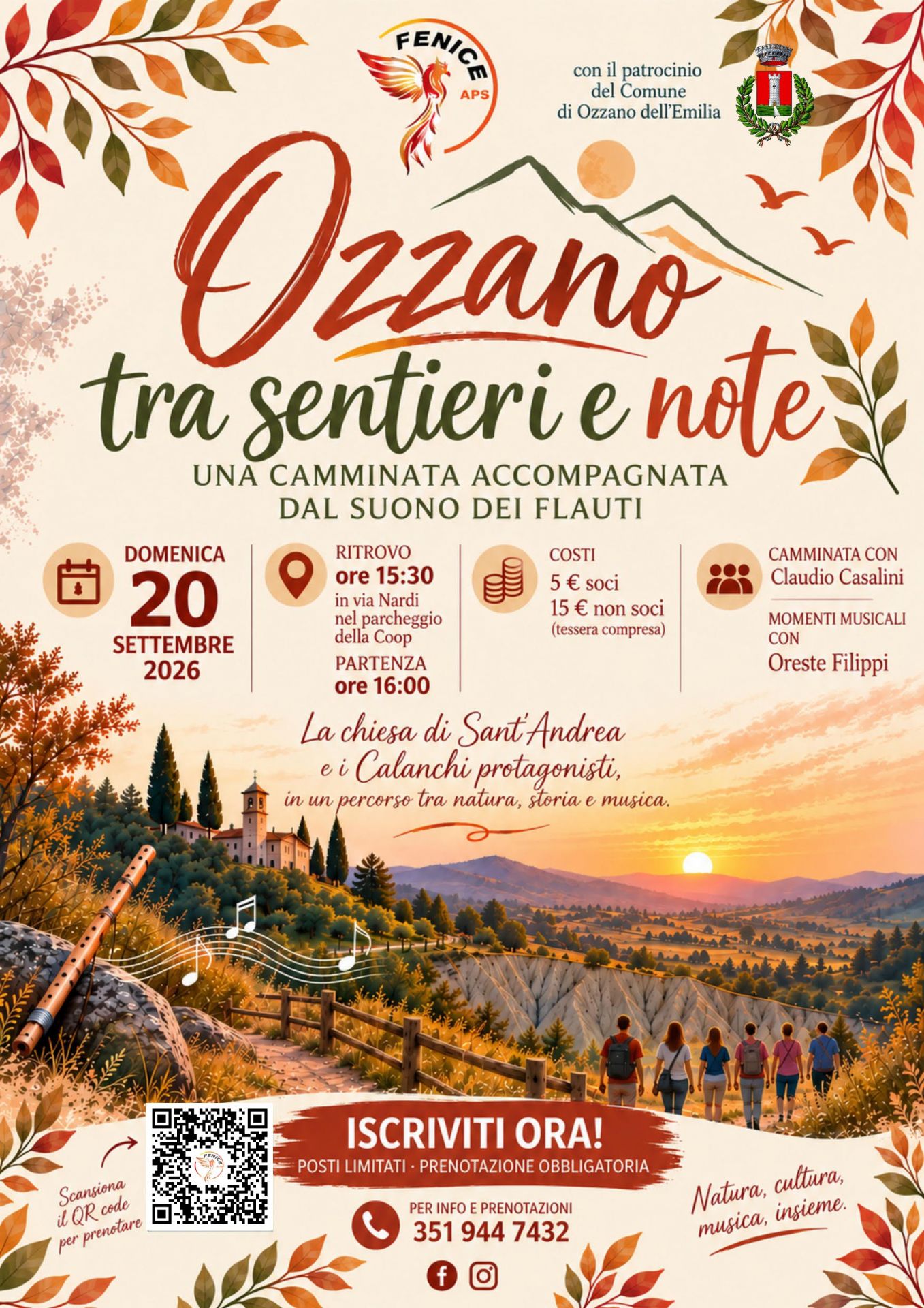 Ozzano tra sentieri e note sui calanchi di Sant'Andrea