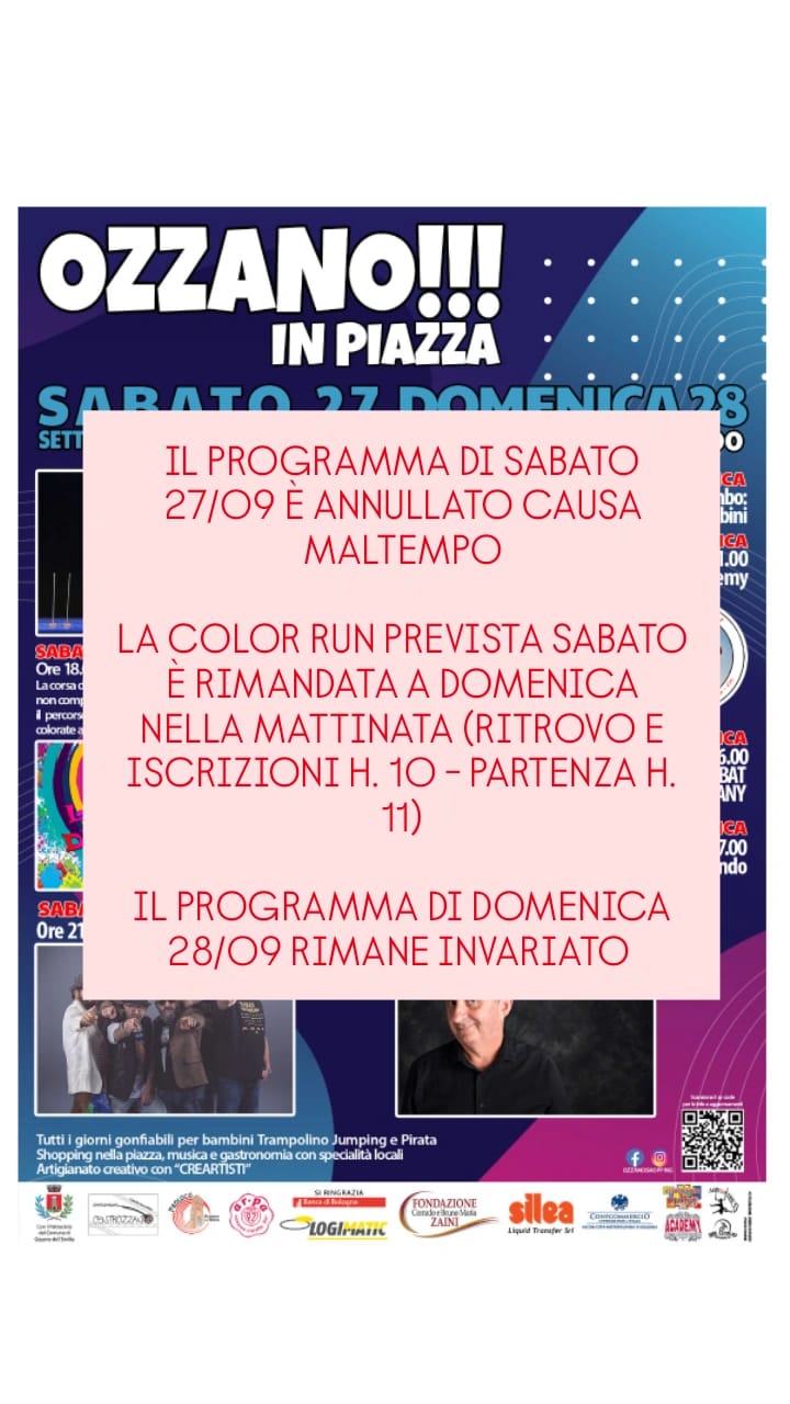 Ozzano in piazza!!! (28 settembre 2025)