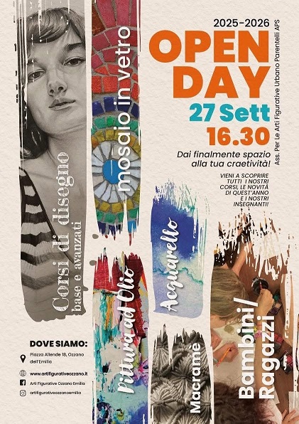 Presentazione dell'associazione e dei corsi alla cittadinanza - open day 27 settembre