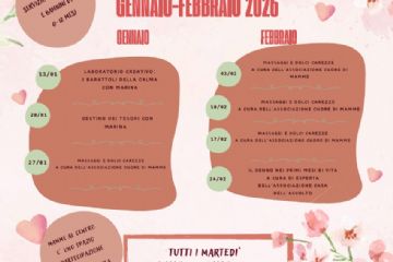 Mamme al centro: calendario degli incontri di gennaio e febbraio 2026
