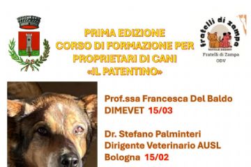 Sabato 12 aprile consegna del &quot;Patentino’ per cani