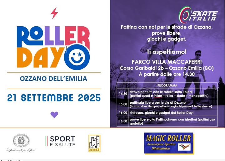 Roller day per le vie di Ozzano
