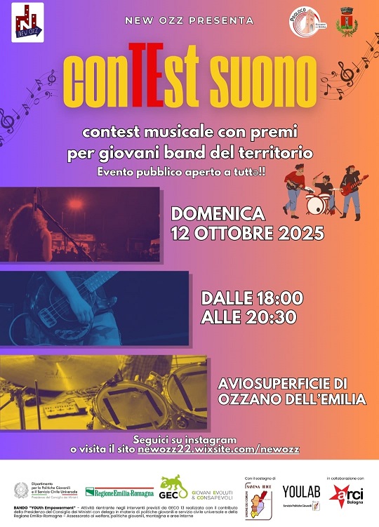 Contest musicale con premi per giovani band del territorio