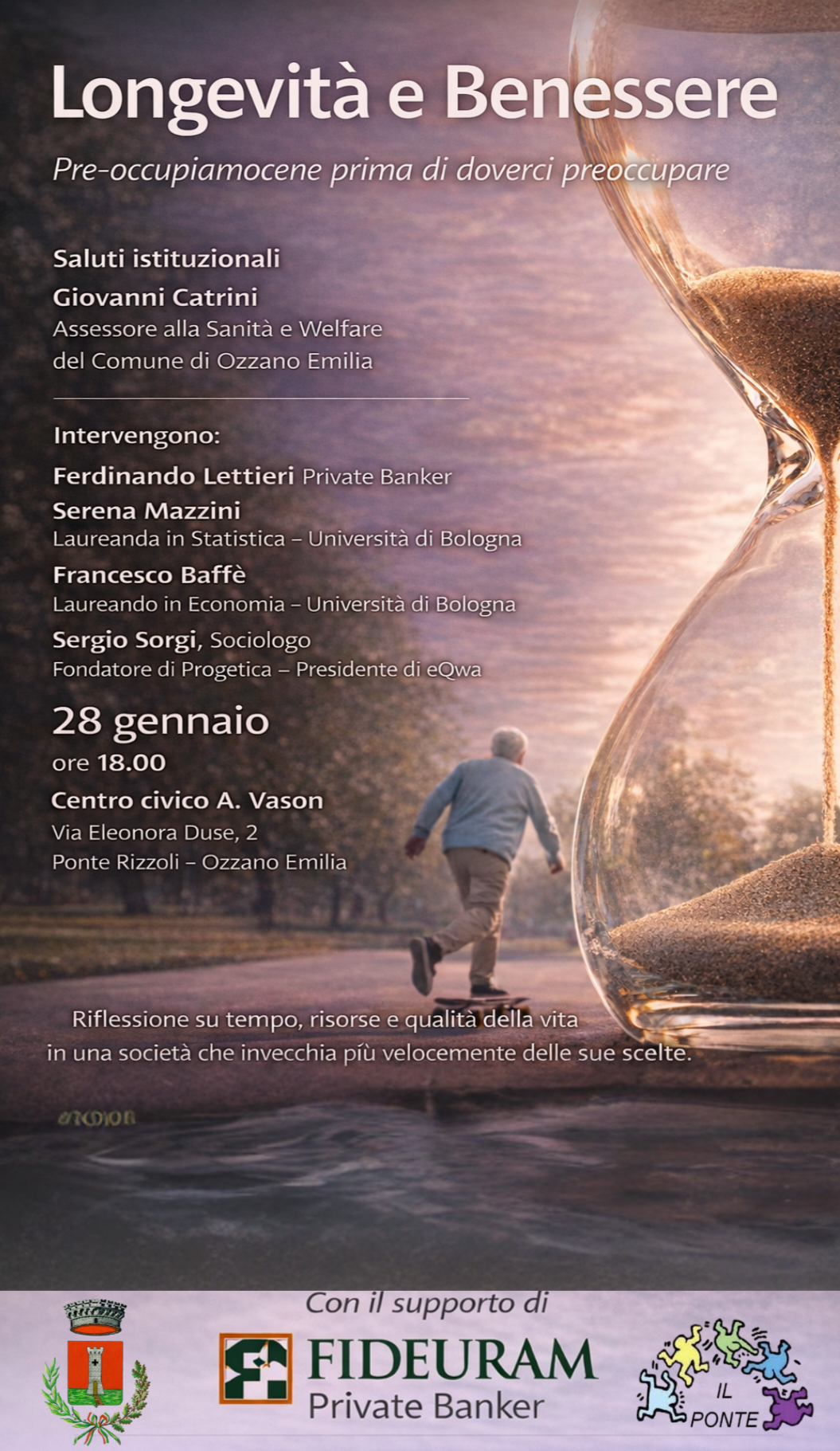 Giornata informativa su longevità e Benessere, al Centro civico di Ponte Rizzoli