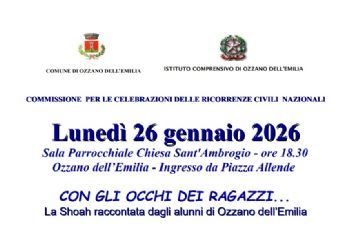 Giornata della memoria: "Con gli occhi dei ragazzi" - La Shoah raccontata dagli alunni di Ozzano dell’Emilia