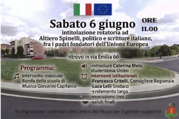 Intitolazione rotatoria Altiero Spinelli