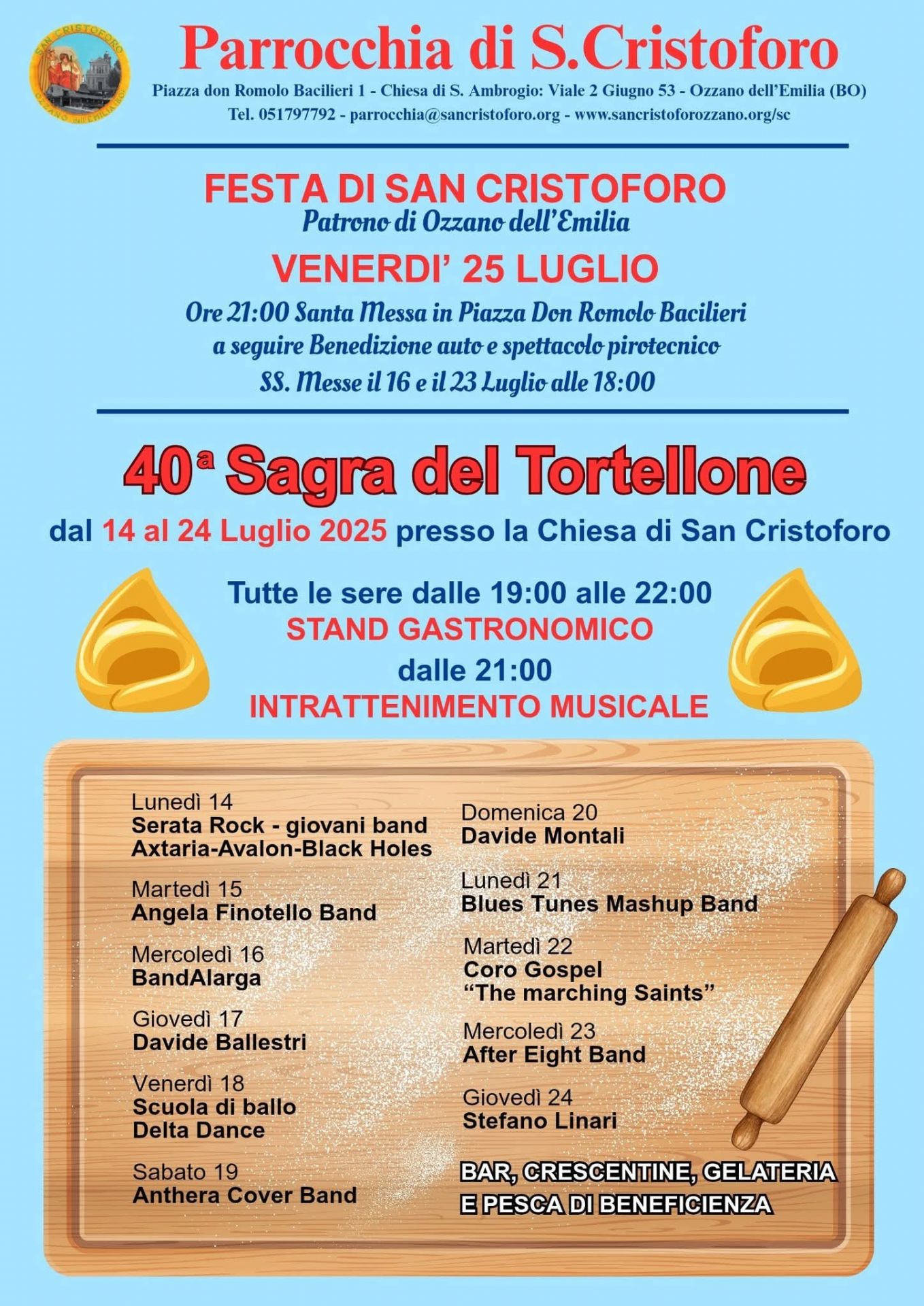 40° Sagra del Tortellone - Dal 14 al 24 luglio 2025