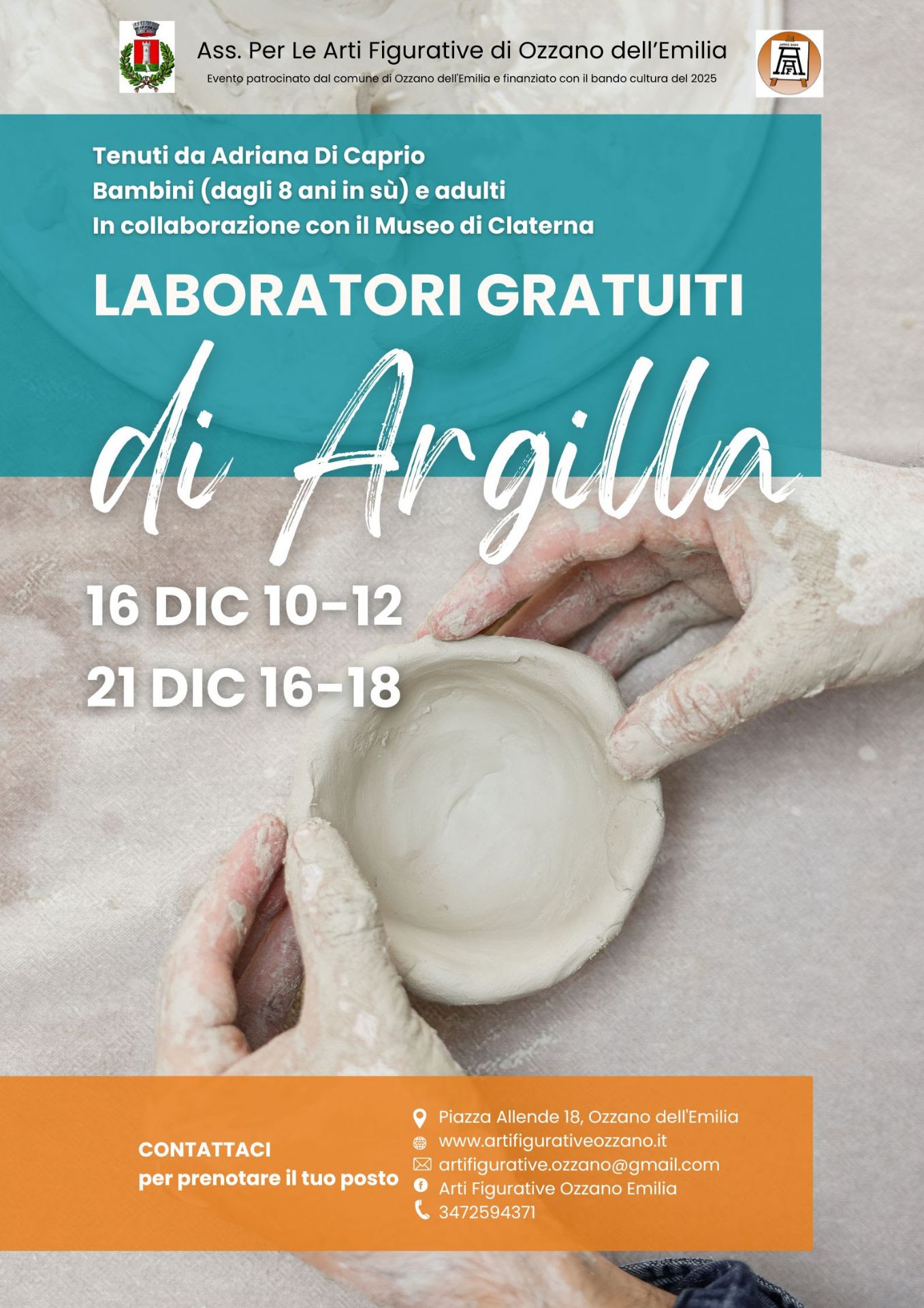 Laboratori argilla al Museo di Claterna