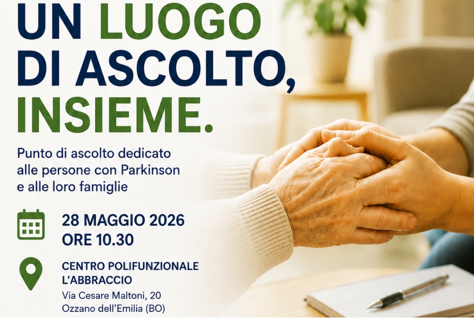 Ozzano inaugura il punto di ascolto dedicato alle persone con Parkinson e alle loro famiglie