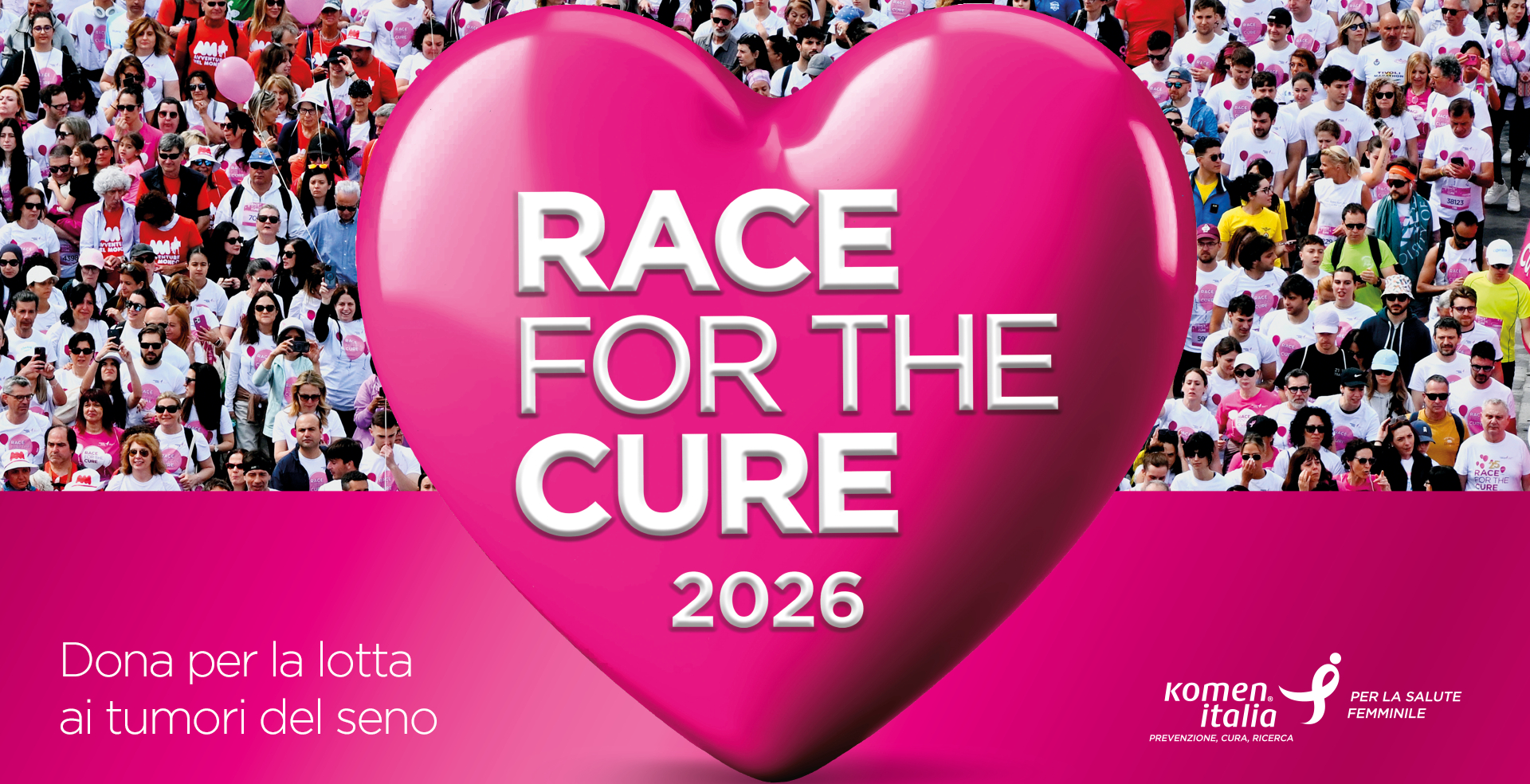 Race for the cure, manifestazione per la lotta ai tumori del seno si svolgerà a Bologna dal 18 al 20 settembre.
