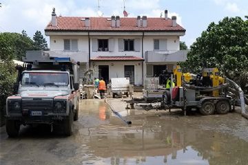 Un'immagine dell'alluvione di maggio 2023