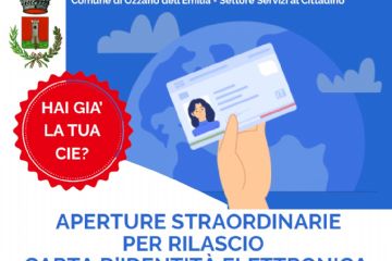 Carta d’Identità elettronica: a Febbraio e Marzo 2026 aperture straordinarie degli sportelli comunali