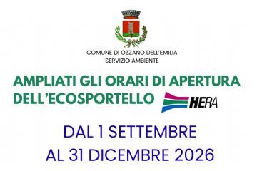 Dal 1 settembre 2026 ampliati gli orari di apertura dell'Ecosportello Hera in Municipio