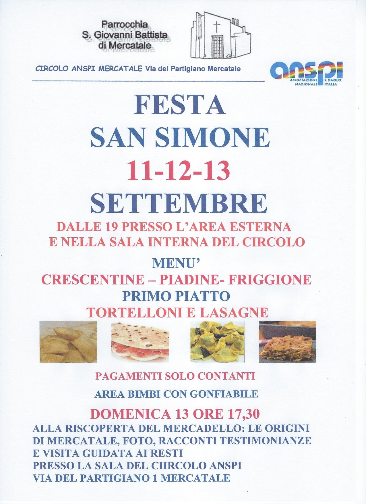 Festa di San Simone: musica, visite guidate, mostre e gastronomia locale